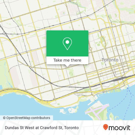 Dundas St West at Crawford St map