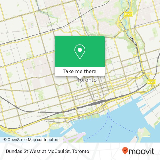 Dundas St West at McCaul St map