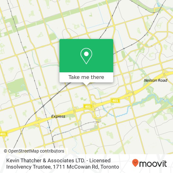Kevin Thatcher & Associates LTD. - Licensed Insolvency Trustee, 1711 McCowan Rd map
