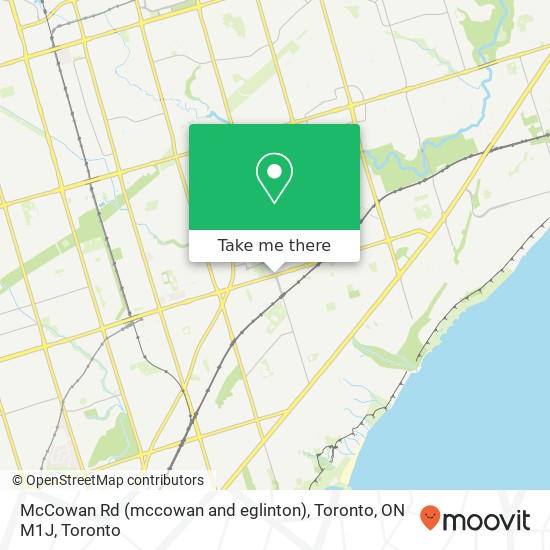 McCowan Rd (mccowan and eglinton), Toronto, ON M1J plan