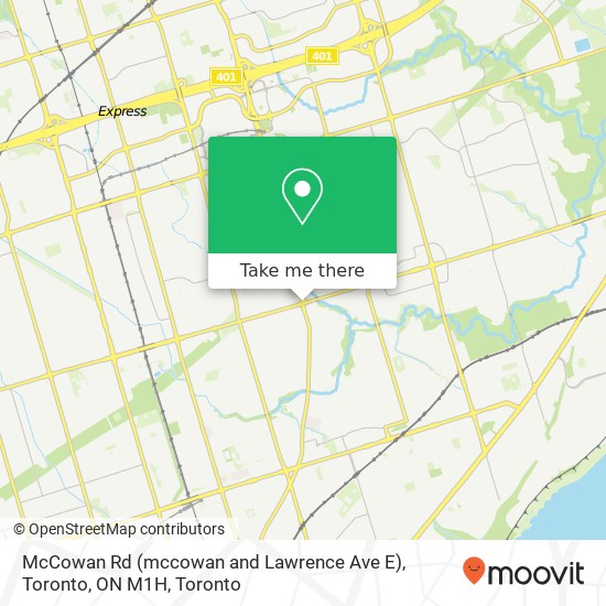 McCowan Rd (mccowan and Lawrence Ave E), Toronto, ON M1H map