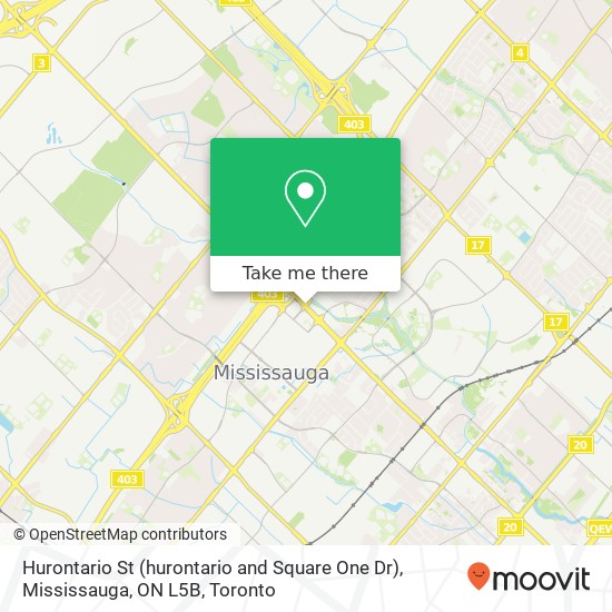 Hurontario St (hurontario and Square One Dr), Mississauga, ON L5B map