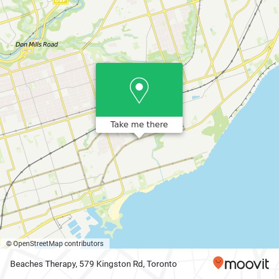 Beaches Therapy, 579 Kingston Rd map
