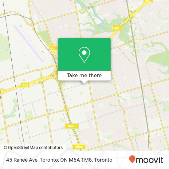45 Ranee Ave, Toronto, ON M6A 1M8 plan