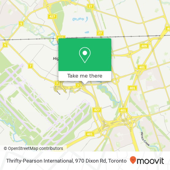 Thrifty-Pearson International, 970 Dixon Rd map