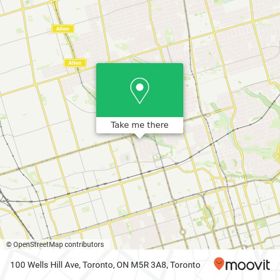 100 Wells Hill Ave, Toronto, ON M5R 3A8 map