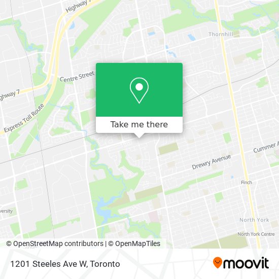 1201 Steeles Ave W map