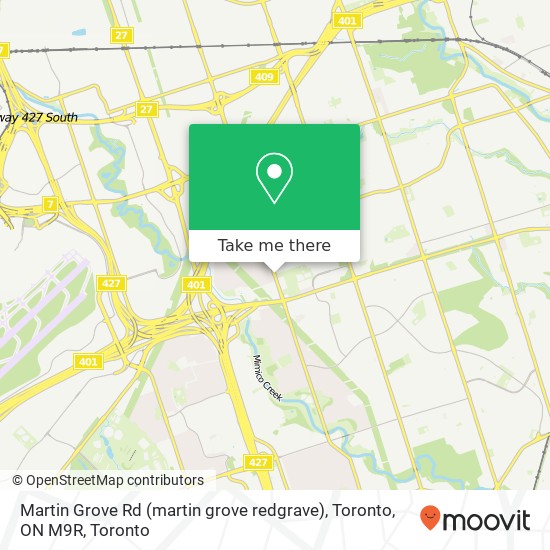 Martin Grove Rd (martin grove redgrave), Toronto, ON M9R map