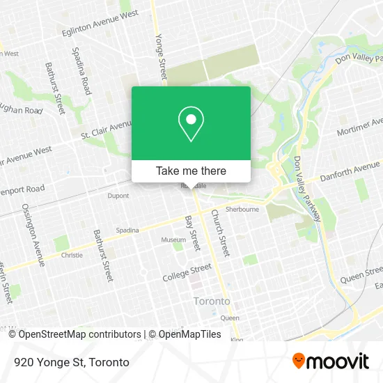 920 Yonge St map