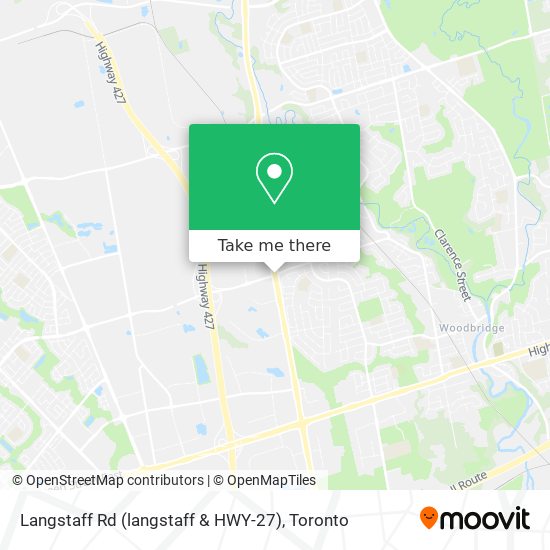 Langstaff Rd (langstaff & HWY-27) map