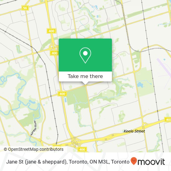 Jane St (jane & sheppard), Toronto, ON M3L map