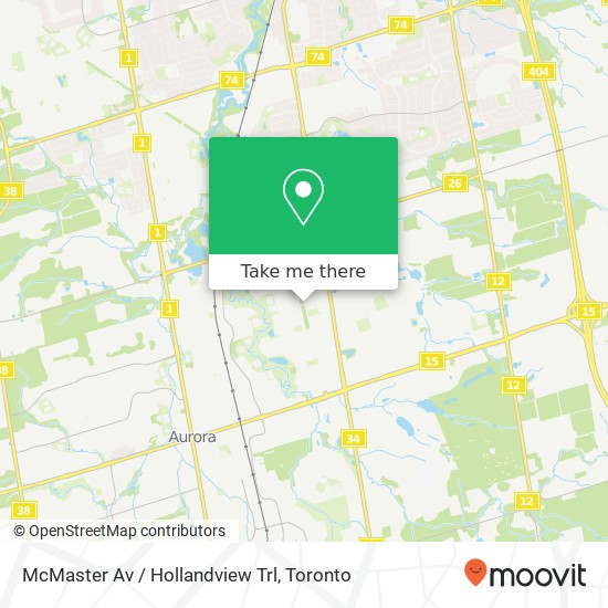 McMaster Av / Hollandview Trl map