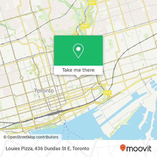 Louies Pizza, 436 Dundas St E plan