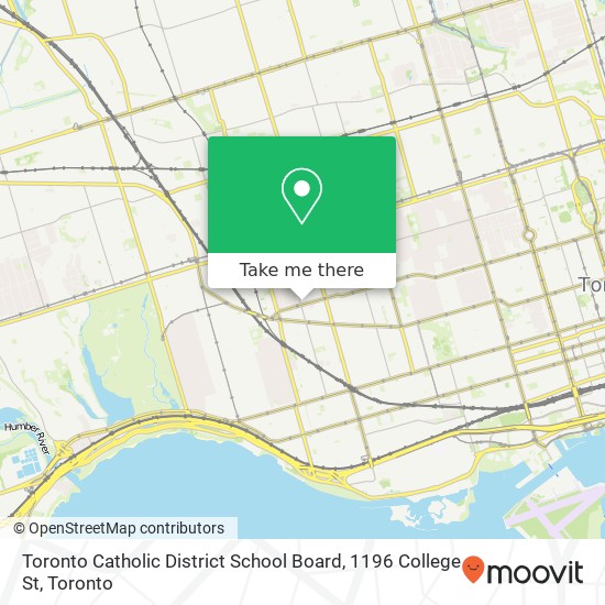 Toronto Catholic District School Board, 1196 College St map