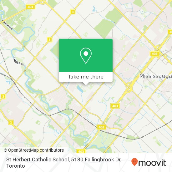St Herbert Catholic School, 5180 Fallingbrook Dr map