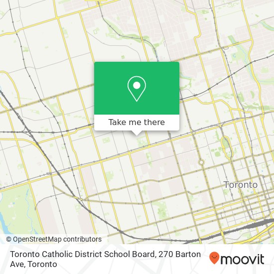Toronto Catholic District School Board, 270 Barton Ave map