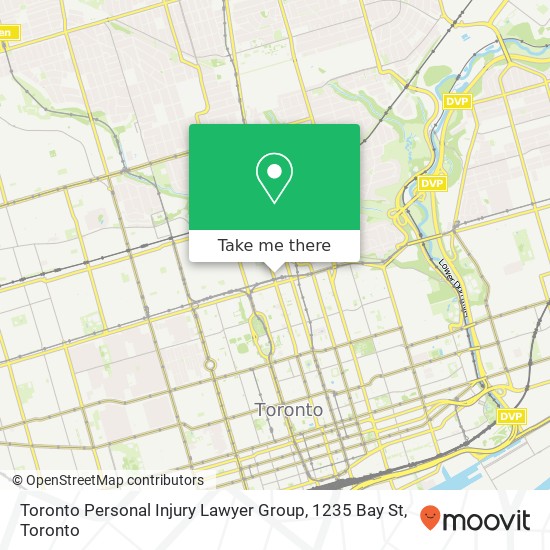 Toronto Personal Injury Lawyer Group, 1235 Bay St plan