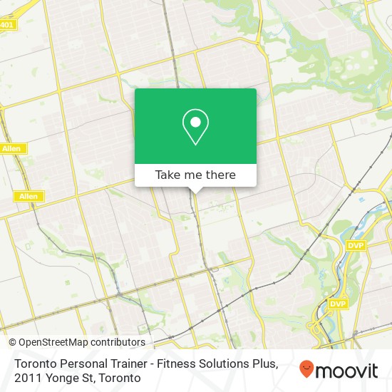 Toronto Personal Trainer - Fitness Solutions Plus, 2011 Yonge St map