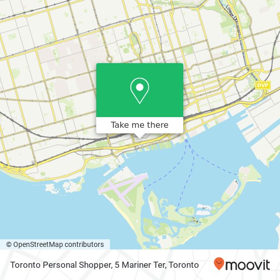 Toronto Personal Shopper, 5 Mariner Ter plan