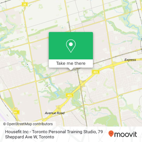 Housefit Inc - Toronto Personal Training Studio, 79 Sheppard Ave W map