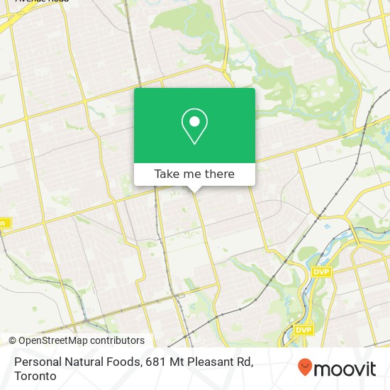 Personal Natural Foods, 681 Mt Pleasant Rd plan