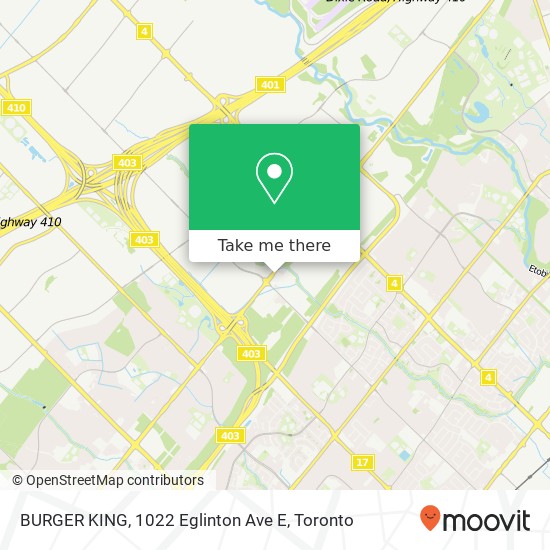 BURGER KING, 1022 Eglinton Ave E plan