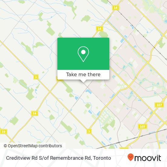 Creditview Rd S / of Remembrance Rd map