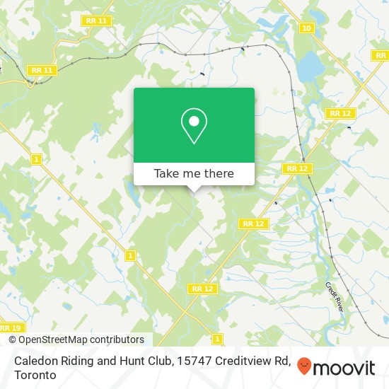 Caledon Riding and Hunt Club, 15747 Creditview Rd map