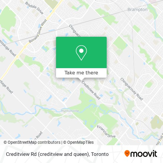 Creditview Rd (creditview and queen) map