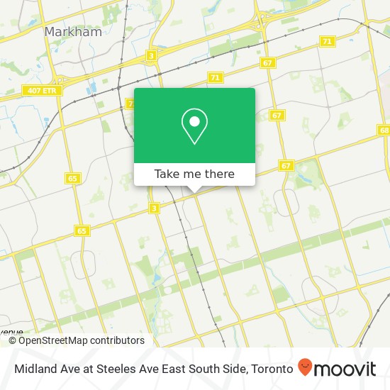 Midland Ave at Steeles Ave East South Side map