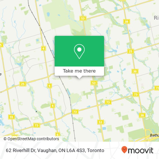 62 Riverhill Dr, Vaughan, ON L6A 4S3 map