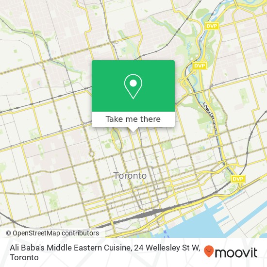 Ali Baba's Middle Eastern Cuisine, 24 Wellesley St W map