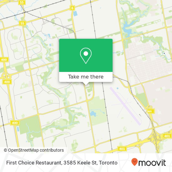 First Choice Restaurant, 3585 Keele St map