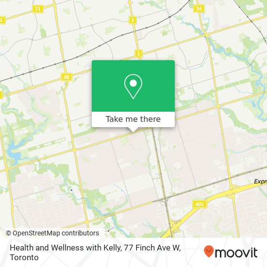 Health and Wellness with Kelly, 77 Finch Ave W map