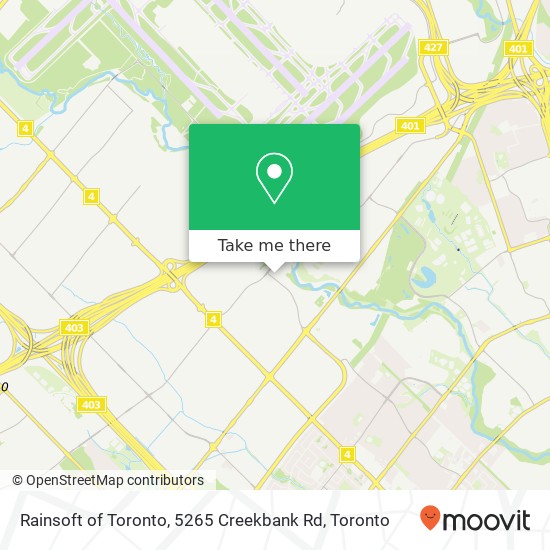 Rainsoft of Toronto, 5265 Creekbank Rd map