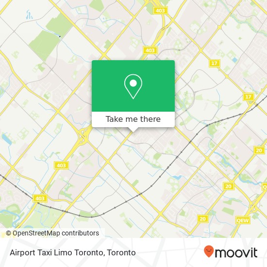 Airport Taxi Limo Toronto map