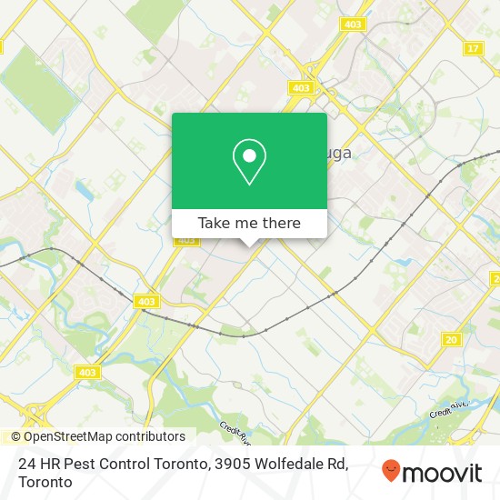 24 HR Pest Control Toronto, 3905 Wolfedale Rd plan