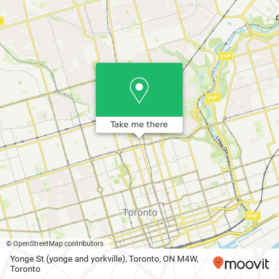 Yonge St (yonge and yorkville), Toronto, ON M4W plan