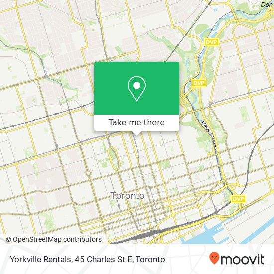 Yorkville Rentals, 45 Charles St E map