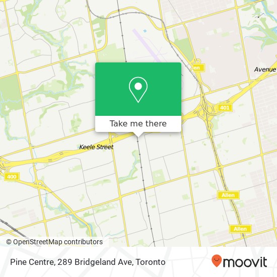 Pine Centre, 289 Bridgeland Ave map