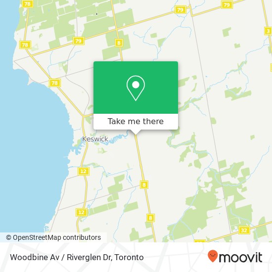 Woodbine Av / Riverglen Dr map