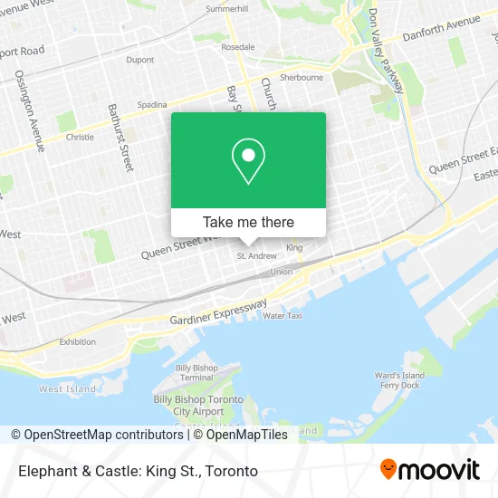 Elephant & Castle: King St. map