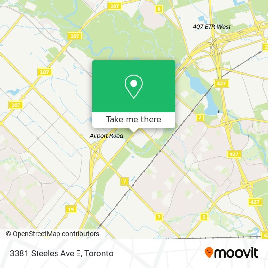 3381 Steeles Ave E map