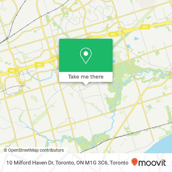 10 Milford Haven Dr, Toronto, ON M1G 3C6 map