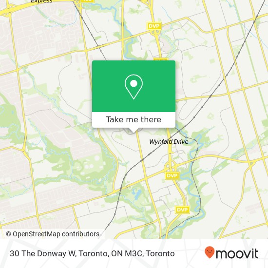 30 The Donway W, Toronto, ON M3C map