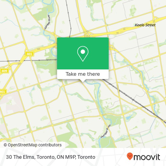30 The Elms, Toronto, ON M9P map