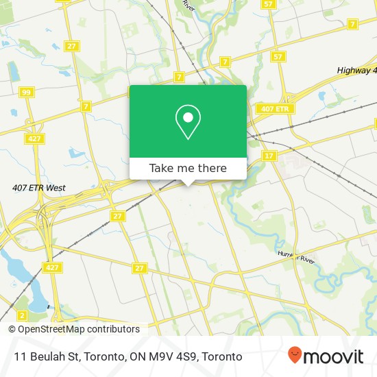 11 Beulah St, Toronto, ON M9V 4S9 map