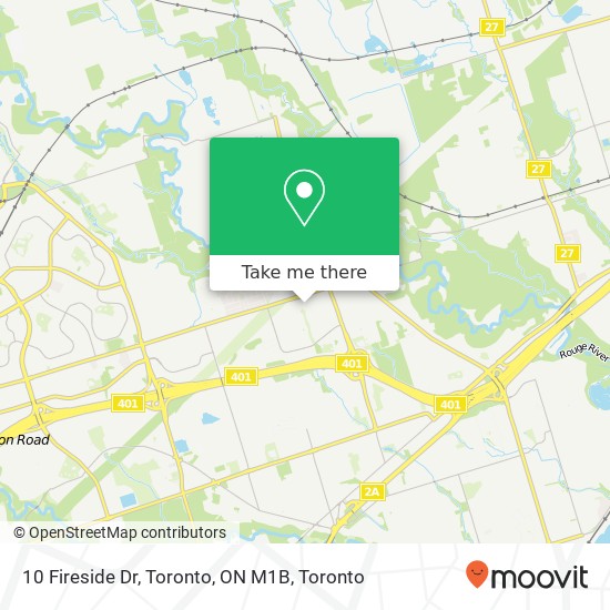 10 Fireside Dr, Toronto, ON M1B map