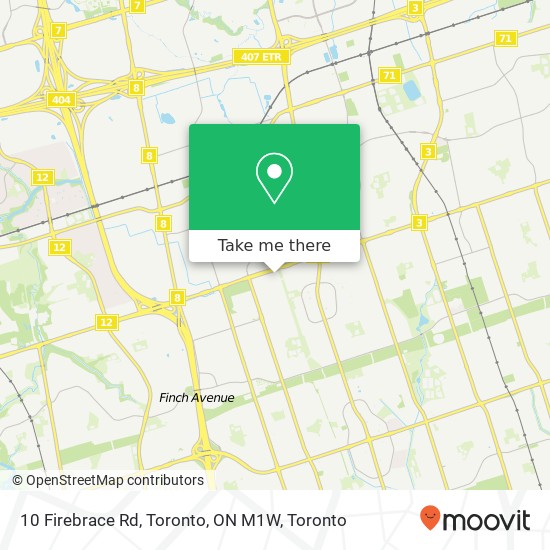10 Firebrace Rd, Toronto, ON M1W map