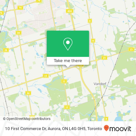 10 First Commerce Dr, Aurora, ON L4G 0H5 map